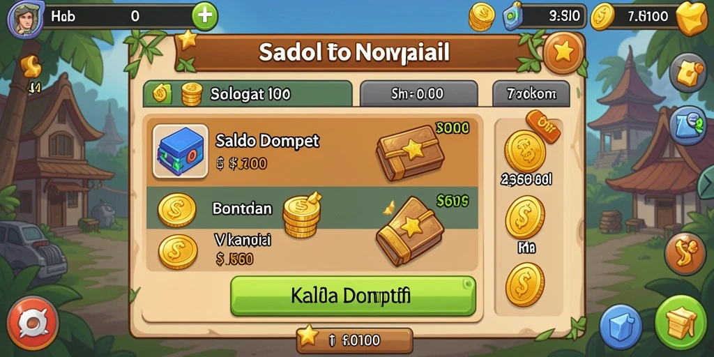 Tampilan awal permainan yang memikat dan mudah dinavigasi.