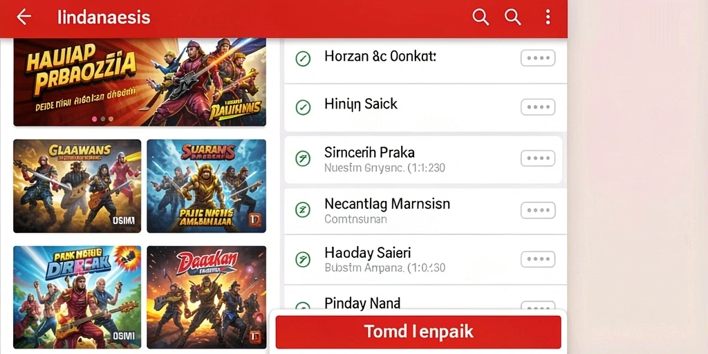 Tampilan antarmuka yang menarik dan modern.