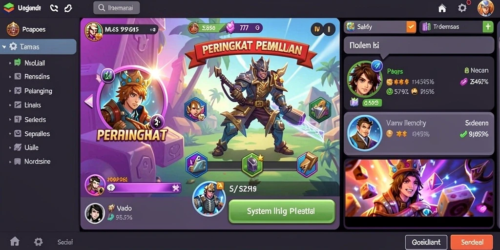 Screenshot menunjukkan tampilan awal aplikasi INDO777 yang menarik.