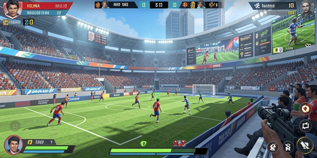 Tangkapan layar menunjukkan gameplay yang menarik dan dinamis.