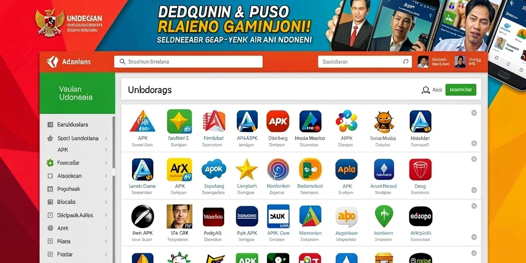 Tampilan antarmuka utama yang menarik.