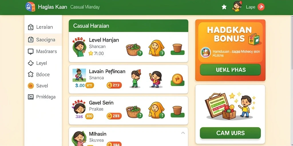 Tampilan mesin slot yang menarik dan penuh warna.